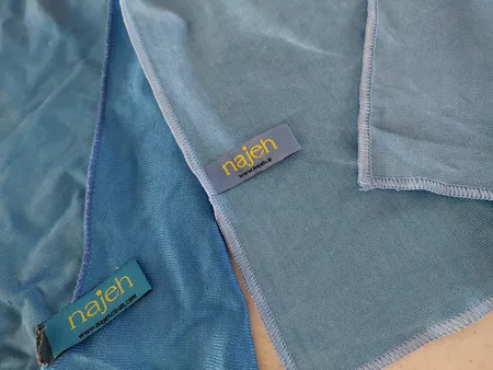 دستمال آشپزخانه ناژه مدل میکروفایبر شیشه