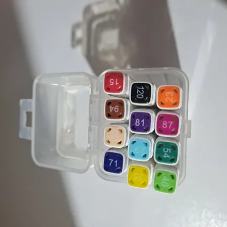 ماژیک علامت گذار کد 01 بسته 12 عددی