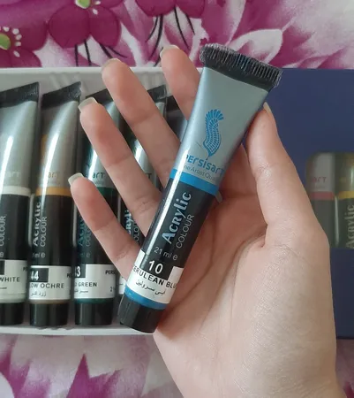 رنگ اکریلیک پرسیس آرت کد 110002120حجم 21 میلی لیتر بسته 12 عددی