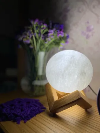 آباژور سنگ نمک طرح گوی مدل MPG05