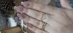 تجریه خرید انگشتر طلا 18 عیار زنانه ماوی گالری مدل قلب توخالی