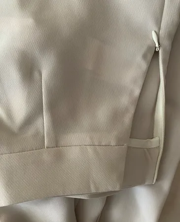 شلوار زنانه ریسانی مدل 6182 رنگ کرم روشن