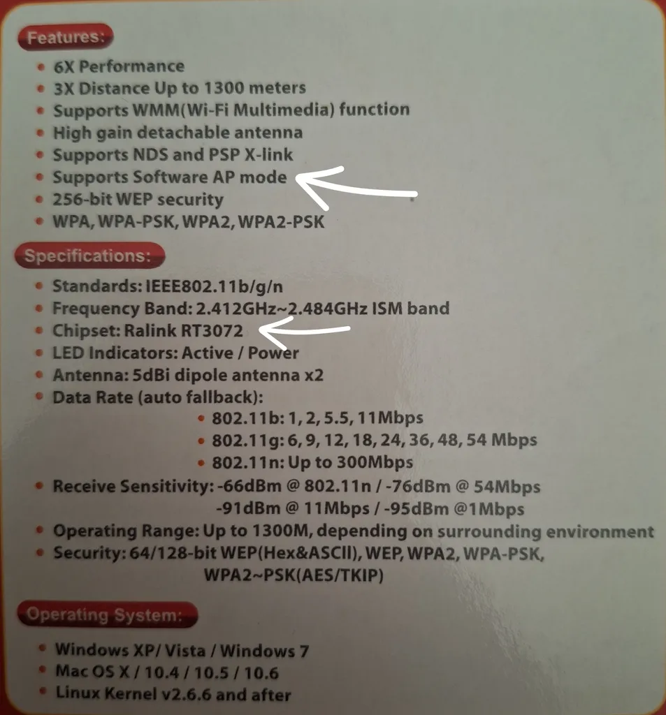 کارت شبکه USB بی سیم جی تک Janus II