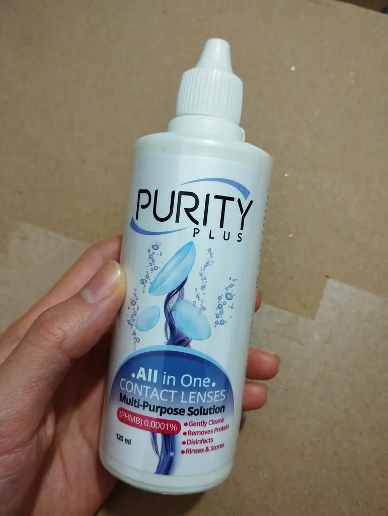 محلول شستشوی لنز پیوریتی پلاس مدل All in One حجم 120 میلی لیتر