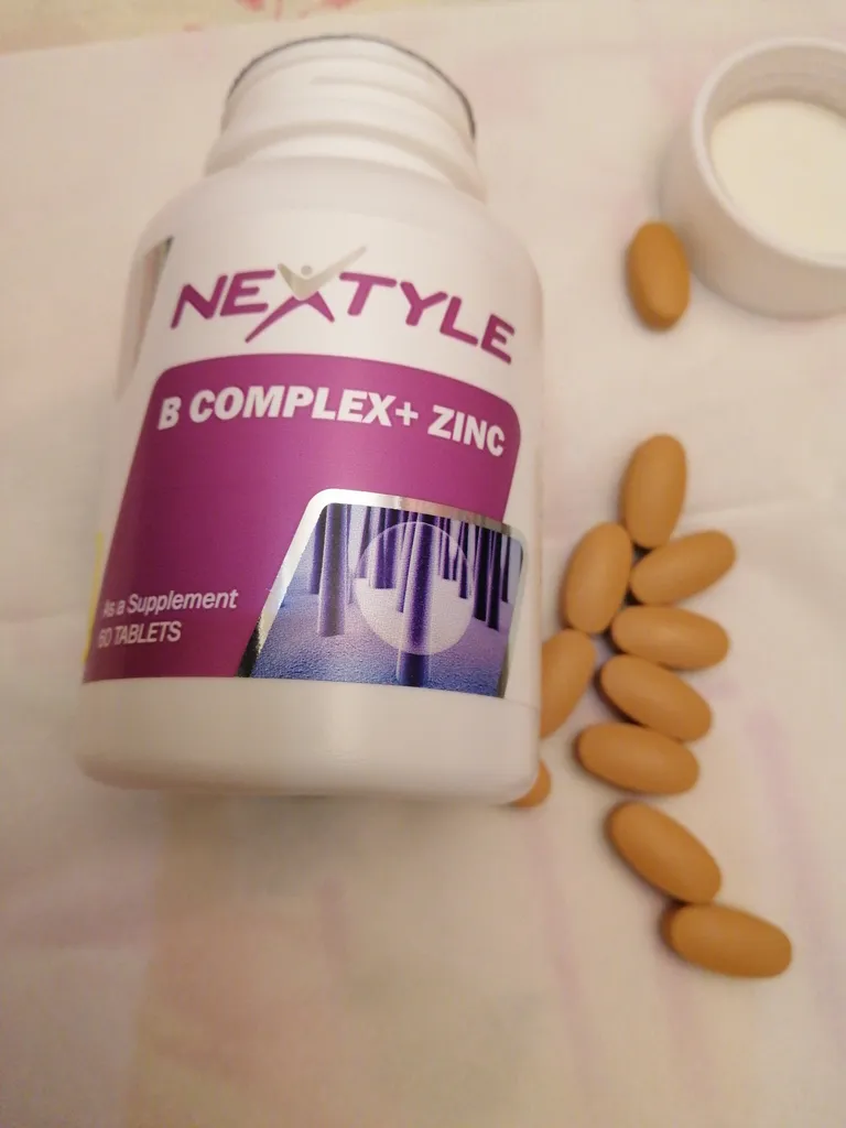 قرص ب کمپلکس پلاس زینک نکستایل بسته 60 عددی