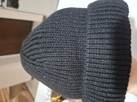 کلاه بافتنی سام مدل داخل خز لبه برگرد کد 202