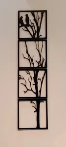 تجریه خرید دیوارکوب طرح درخت و پرنده کد 61-13 مجموعه چهار عددی