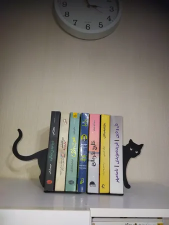 نگهدارنده کتاب مدل طرح گربه کد 121 مجموعه 2 عددی