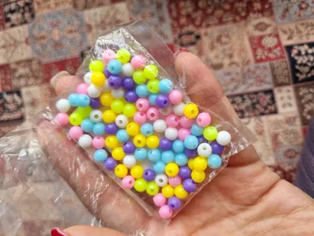 مهره دستبند مدل mat بسته 100 عددی