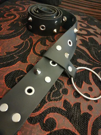 کمربند دخترانه ساراسا مدل دو پانچ میخ دار کد Pa 02