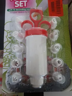 قیف خامه زن آیسینگ ست مدل 002 مجموعه 11 عددی