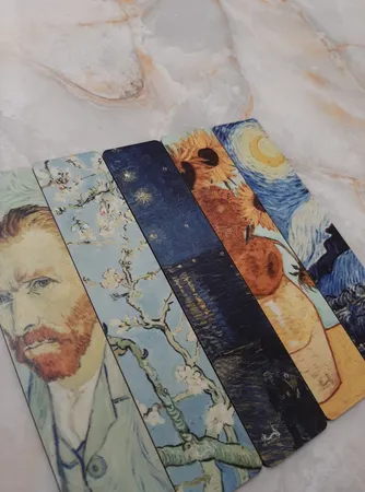 نشانگر کتاب لوکسینو مدل نقاشی های ونگوگ مجموعه 5 عددی