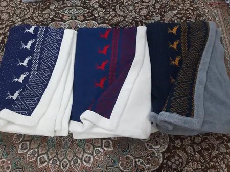 پتو مای هوم مدل بافت پشت خز دار سایز 160x210 سانتی متر
