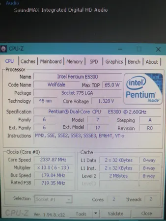 پردازنده مرکزی اینتل سری Pentium مدل E5300