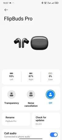 هدفون بلوتوثی شیائومی مدل Flip Buds Pro TWSEJ20GT