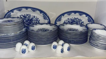 سرویس غذاخوری 28 پارچه 6 نفر چینی زرین ایران مدل ایتالیا اف فلورانس درجه عالی