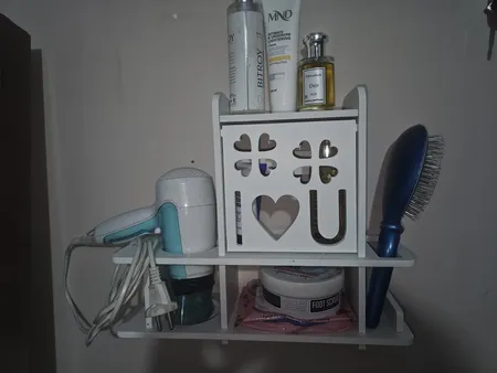 شلف دیواری مدل نگهدارنده سشوار