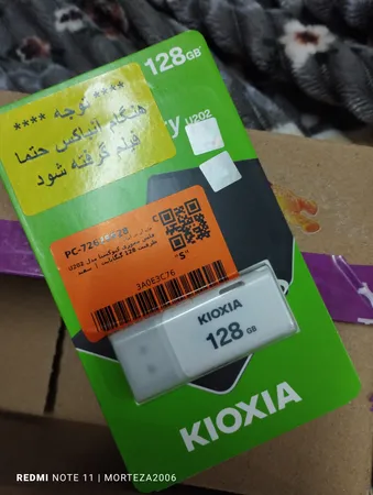 فلش مموری کیوکسیا مدل U202 ظرفیت 128 گیگابایت با رابط USB 2.0