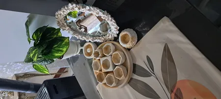 مجموعه ظروف هفت سین 10 پارچه کد 1401 طرح ابروبادی