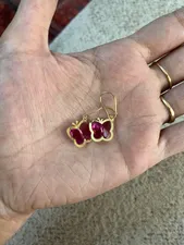 تجریه خرید گوشواره طلا 18 عیار زنانه ناریا مدل AZ-01