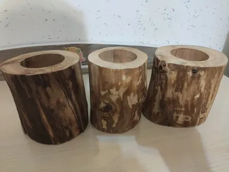 گلدان چوبی فیل چوب مدل GCH_ch