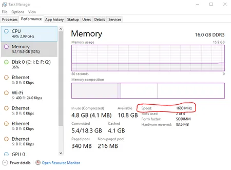 رم لپ تاپ کروشیال مدل DDR3L 1600MHz ظرفیت 8 گیگابایت