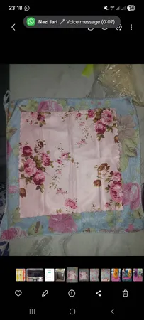 دستمال آشپزخانه مدل حوله ای نانو گلدار مجموعه 3 عددی