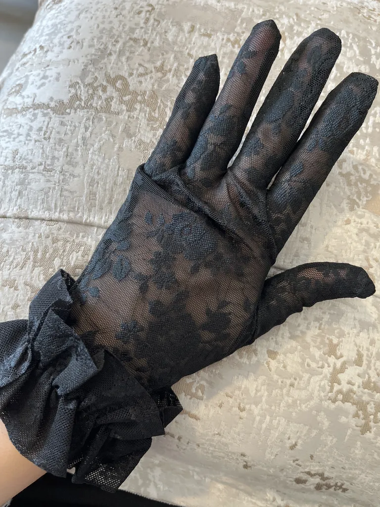 دستکش زنانه مدل گل دار کد MAN_113