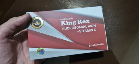 کپسول آهن سوکروزومیال و ویتامین ث کینگ راکس اسپین بسته 30 عددی