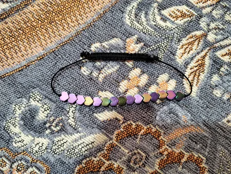 دستبند دخترانه مدل قلب کد S001