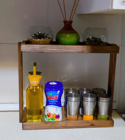 استند جا ادویه ای مدل چوبی