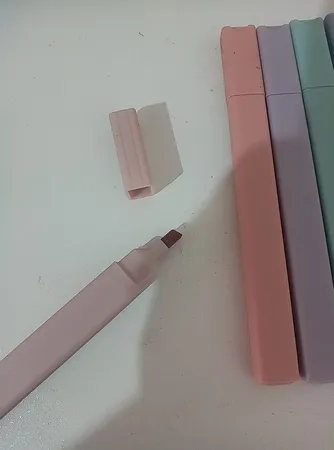 ماژیک علامت گذار مدل پاستلی مکعبی کد QJ-0924A بسته 6 عددی