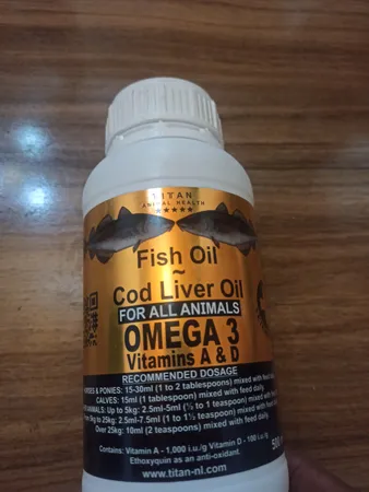 روغن کبد ماهی تایتان مدل cod liver وزن 500 گرم