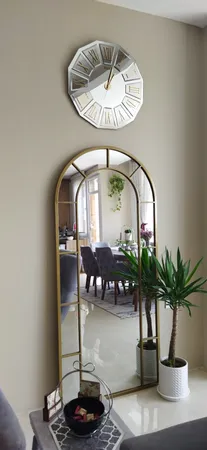 آینه مدل فلزی طرح تاج 180