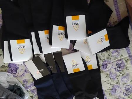 جوراب مردانه آریان نخ باف کد 53217 بسته 3 عددی