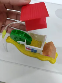 کلبه حباب ساز تزیینی آکواریوم کد 0011