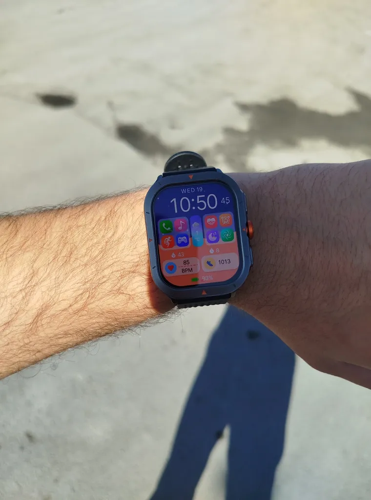 ساعت هوشمند 53 میلی‌متری گلوریمی مدل GX TRACE با بند سیلیکونی