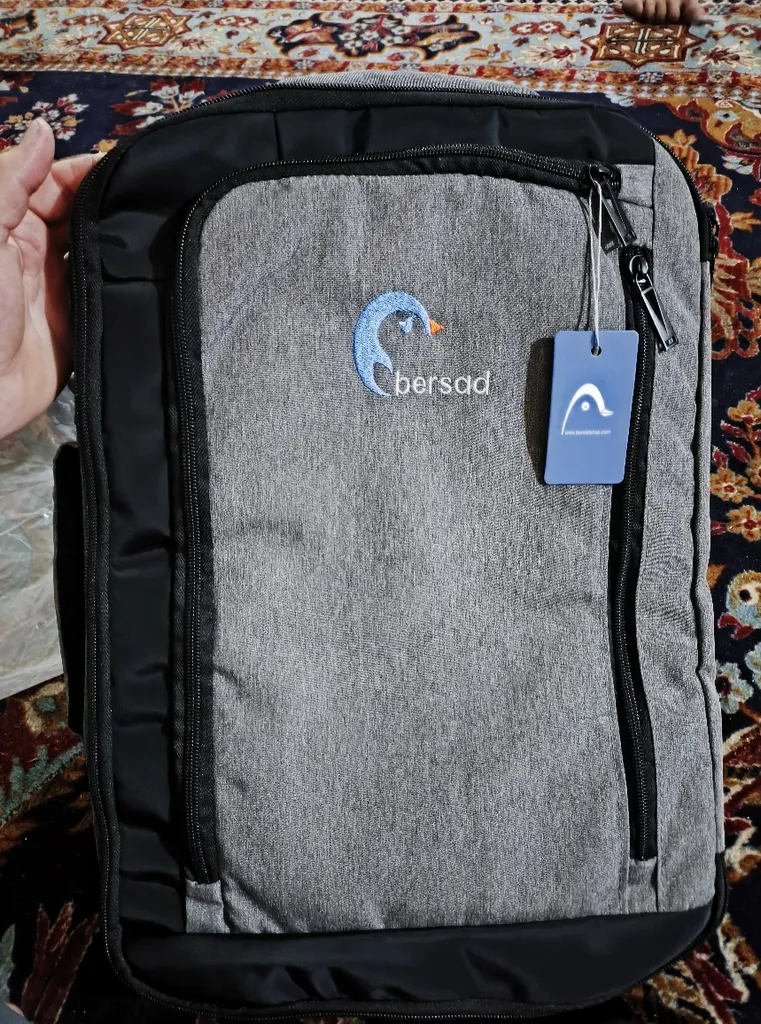 کوله پشتی لپ تاپ برساد مدل Bb 102 plus مناسب برای لپ تاپ 15 تا 17 اینچی