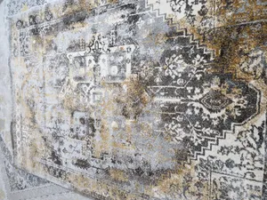 تجریه خرید فرش ماشینی ساوین کد 4116 زمینه نقره ای