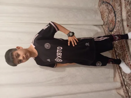 ست سه تکه لباس ورزشی پسرانه مدل اینترمیامی طرح مسی 2024B