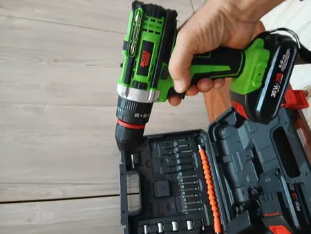 مجموعه 28 عددی دریل چکشی شارژی صنعتی باس مدل life_style کد 2