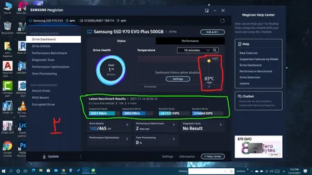 اس اس دی اینترنال سامسونگ مدل 970 EVO PLUS ظرفیت 500 گیگابایت