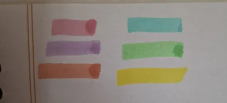 ماژیک علامت گذار ژیخوآ مدل پاستیلی بسته 6 عددی