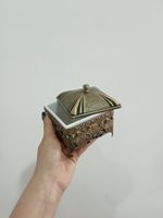ست سطل و جای دستمال کاغذی مدل BA1610KGHn به همراه قندان و جاکاردی
