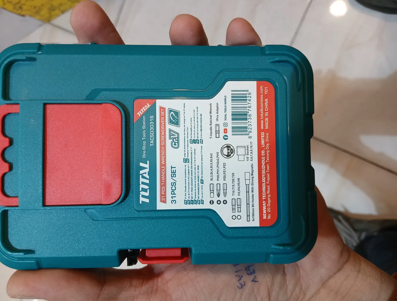 پیچگوشتی ست توتال مدل TACSD30316 بسته 31 عددی