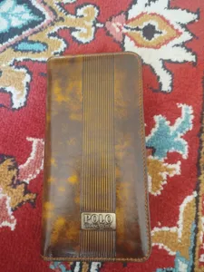 تجریه خرید کیف پول مردانه مدل چرم طبیعی کد 412