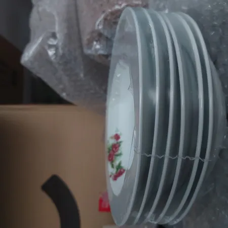 بشقاب خورش خوری مرجان مدل گل سرخ بسته 6 عددی