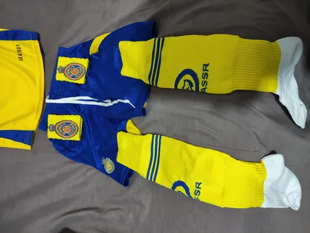 ست پنج تکه لباس ورزشی پسرانه طرح النصر مدل رونالدو 2024