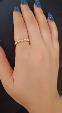 انگشتر طلا 18 عیار زنانه گلدم مدل گوی البرناردوR-3310001