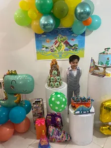 تجریه خرید مجموعه 30 عددی تم تولد مستر تم طرح دایناسور کد 5